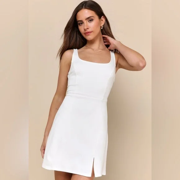 reverse halter mini dress Heart-Detail Halterneck A-Line Mini Dress in Red